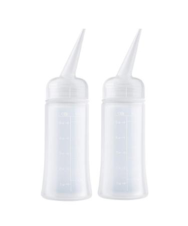driew Applicator Bottles for Hair, 5oz Hair Squeeze Bottle with Angle Tip Color Applicator Bottle Hair Dye Bottle Pack of 2