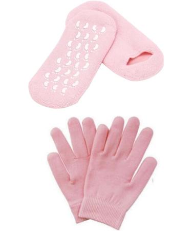 Gel Spa Sock Glove Moisturizing Gel Glove Sock Essential Oil Spa Glove Sock for Hand Feet Dry Skin Care 2Pairs - Buy Online on GoSupps.com