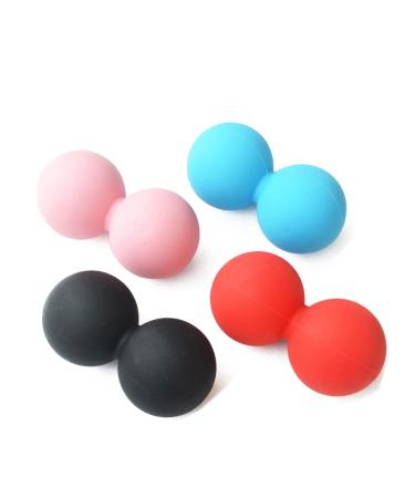 Magiclulu peanut balls massage peanut ball Double lacrosse massage balls for women massage ball massage gear for muscle relaxation body towels shoulders fitness sport yoga towel 12.00x6.30cm black