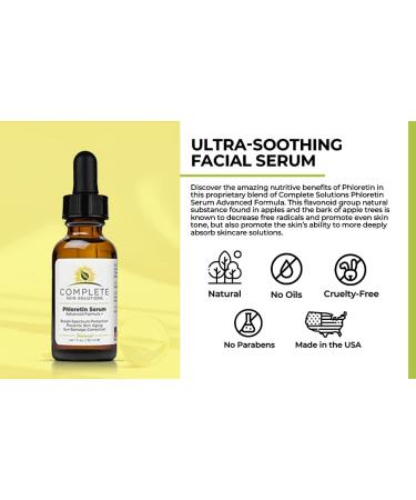 Phloretin Serum Advanced Formula (1 oz) Anti-Aging Compound with Antioxidants Vitamin C Ferulic and Hyaluronic Acid Reduces Fine Lines and Age Spots - Buy Online on GoSupps.com