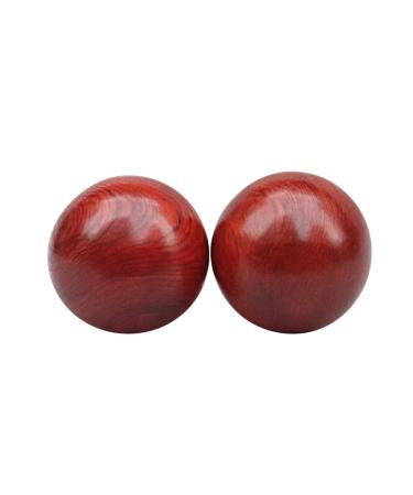 Beavorty 2st Hand training balls Medicine Balls Runde Tool Stress Ball Massageball Chinese style ball on the wrist rosewood gymnastics ball fitness handball wooden red 6cmx6cm red