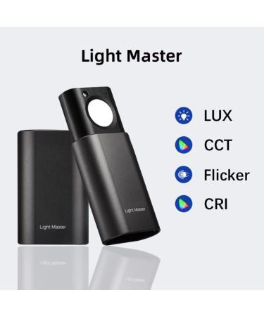 Rechargeable Light Meter Lux CCT CRI Flicker Illuminometer - Bluetooth APP, Motion Sensor, Photometer - Best Lighting Tester Tool - Buy Online on GoSupps.com