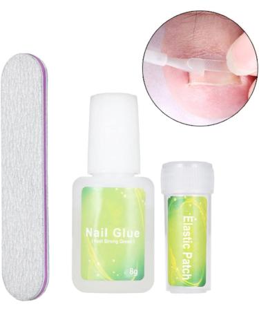 Ingrown Toenail Correction Kit Elastic Toe Nail Straightener Patch with Nail File Glue - Buy Online on GoSupps.com