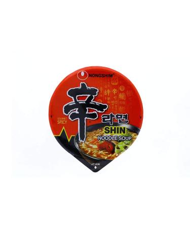 Nongshim Shin Spicy Ramen Instant Cup Noodle 2.64oz (Pack of 6) - Gourmet & Spicy - Buy Online on GoSupps.com