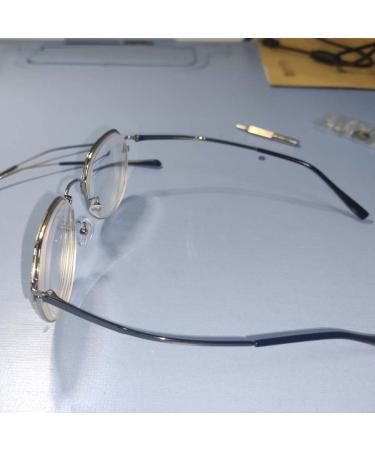 Rijpex Gray Metal Glasses Bone Ear Bracket Holder - Spare Parts for Sunglasses Repair - Double Tooth Spacing 1mm - 1 Pair - Buy Online on GoSupps.com