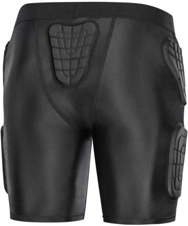 TUOY Youth Boys Padded Protective Shirts + Shorts | Black Padded Shirt+Short X-Large - Buy Online on GoSupps.com