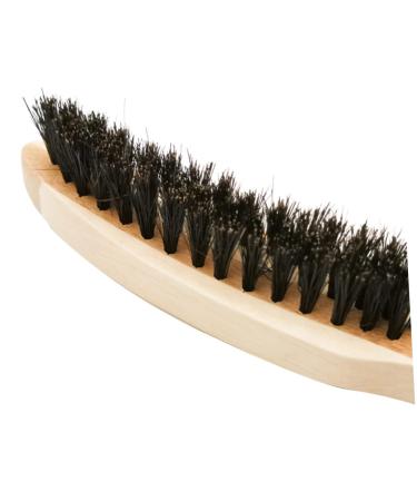 Minkissy Beard Brush for Men | Mustache Styling Tool & Stubble Comb | Wooden Face Brush for Beard Growth & Straightening | 17x3cm - Buy Online on GoSupps.com