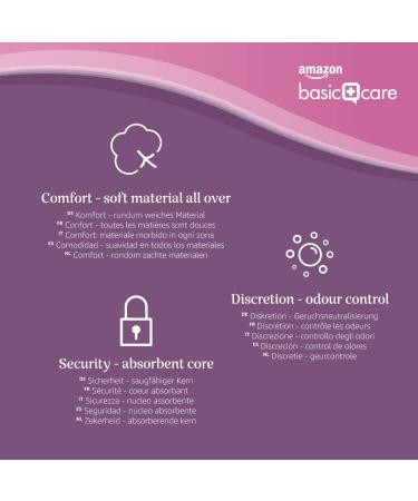 Amazon Basic Care Incontinence Pads Maxi - Unscented Extra Plus Large 48 Pads (6 Packs) - International Shipping Available - Buy Online on GoSupps.com