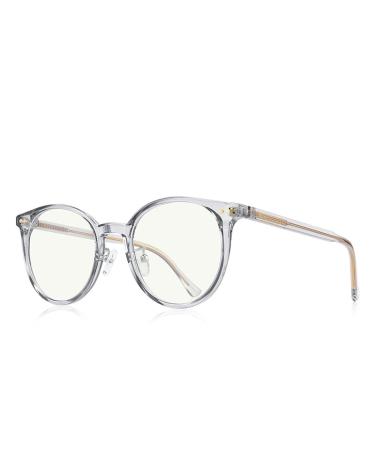 KDOQ Blue Light Blocking Glasses for Men Cat Eye Anti Blue Ray Gaming Computer Glasses for Women Gray