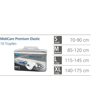 Molicare Premium Elastic Slip for Heavy Incontinence | Men & Women | Size L (10 Drops) | 14 Pieces - International Shipping Available - Buy Online on GoSupps.com
