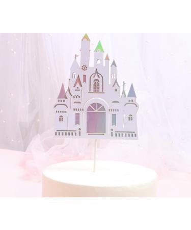 TTOA - Princess Iridescence Castle Cake Topper| Birthday Cake Decoration | Castle Reusable Cake Pick - Buy Online on GoSupps.com