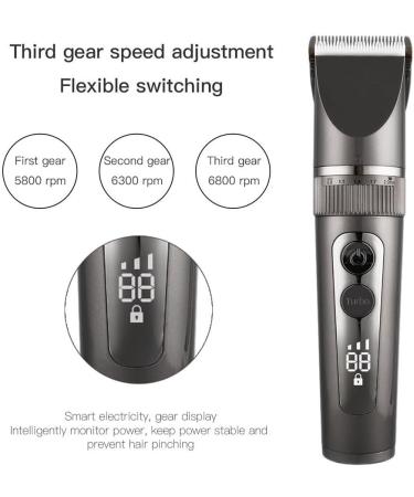 IPX7 Waterproof Hair Clippers for Men | Rechargeable Hair Cutting Kit with Length Adjustment & LED Display - Buy Online on GoSupps.com