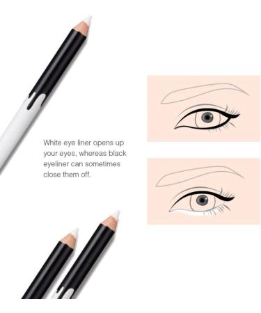 12 Pcs Eye Liner Pencil Natural Matte Long Lasting Hypoallergenic Under Eyeliners Eye Makeup Soft Crayon Pencils White Hypoallergenic Eyeliners - Buy Online on GoSupps.com