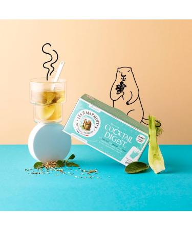 Les 2 Marmottes - Tea Cocktail Digest 30 sachets - Green Anise Fennel and Sage - Helps digestion - Ideal end of meal - Hot o - Buy Online on GoSupps.com
