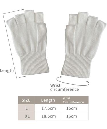 Edenswear Zinc-Infused Fingerless Gloves for Eczema - Wet Wrap Therapy (L) - Buy Online on GoSupps.com