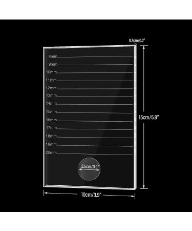 Crystal Glass False Lashes Adhesive Holder for Eyelash Extensions - 5.9'' x 3.9'' x 0.2 - Buy Online on GoSupps.com