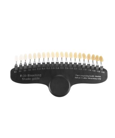 20 Color Dental Teeth Whitening Shade Guide - Professional Porcelain Bleaching Chart with Mirror for Optimal Results - Buy Online on GoSupps.com