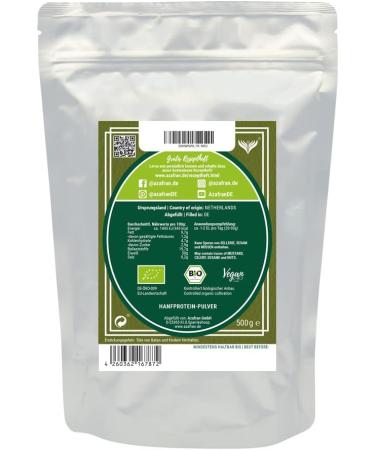 Buy Azafran Organic Hemp Protein Powder - Vegan 50% Protein 500g | Best Hemp Protein Supplier - Buy Online on GoSupps.com
