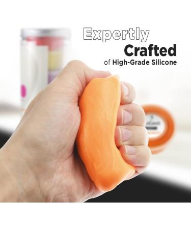 Logest Hand Therapy Putty Set - 6 Pack for Kids and Adults - 6 Resistance Levels - Finger & Hand Sensory Putty Dough - Stress & Anxiety Relief - Rehabilitation & Strengthening - 3-OZ Each - Buy Online on GoSupps.com