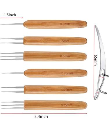 Dreadlock Crochet Needle Set - 6 Hooks with Interlocking Tool and Case - Buy Online on GoSupps.com