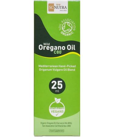 Certified Organic Oregano Oil 25ml - 175 Servings | Soil Association UK Certified - Buy Online on GoSupps.com