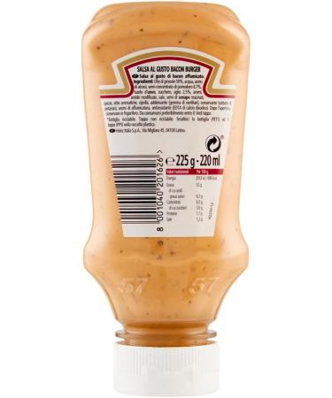 3 x Heinz Bacon Sauce Smoked and Flavored Hamburger with Bacon Sauce 225g - Buy Online on GoSupps.com