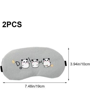 2 Pcs Cute Cartoon Eye Masks - Adjustable Blindfolds for Daily Sleep - Men Women Boys Girls - Buy Online on GoSupps.com