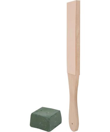 High-Quality Leather Polish Sharpening Spreader with Double-Sided Wooden Grinding Plate & Paste - Perfect for Precision Sharpening - Buy Online on GoSupps.com