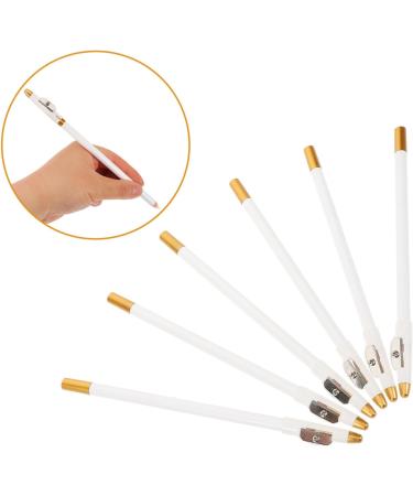 Healeved 12pcs Eyebrow Pencil Sharpener Women Eyebrow Pencil Eyeliner Pencil Eye Brow Pencil White Wooden - Buy Online on GoSupps.com