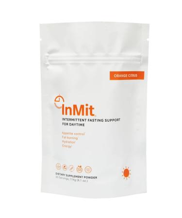 InMit Daytime Intermittent Fasting Support Drink That Provides Nourishment with 9 Essential Ingredients Including Electrolytes | Vegan-Friendly  Gluten-Free  Non-GMO  Dairy-Free | Orange Citrus