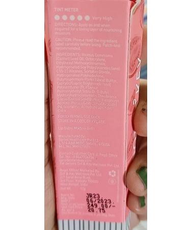 Watermelon Lip Balm 12gm | Intense Moisturizer Tinted Pink Lips SPF 30 Sun Protection Vitamin C+E for Women - Hydrate & Glow - Buy Online on GoSupps.com