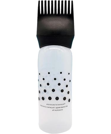 Anulely Root Comb Applicator Bottle Scalp Applicator Comb Hair Oil Applicator Bottle with Scale - Hair Oil Applicator Bottle Hair Dye Brush Bottle for Hair Dyeing Black - Buy Online on GoSupps.com