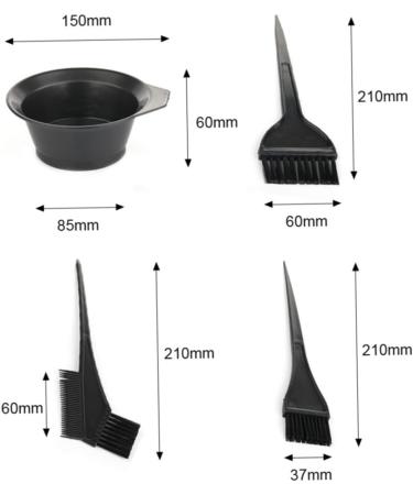 BESTYASH 4ensembles Bol Teinture Capillaire Avec Peigne Brosse Pour Coloration Outils De Salon R utilisables Pratique Pour Teinture Domicile - Buy Online on GoSupps.com