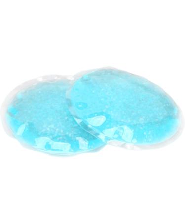 Luqeeg Ice Gel Eye Pillow Warm Cold Compress Ergonomic Design Round Eye Pack Cooling Gel Eye Pillow with LeakProof Design for Eye Fatigue Swelling Relief Students - Buy Online on GoSupps.com