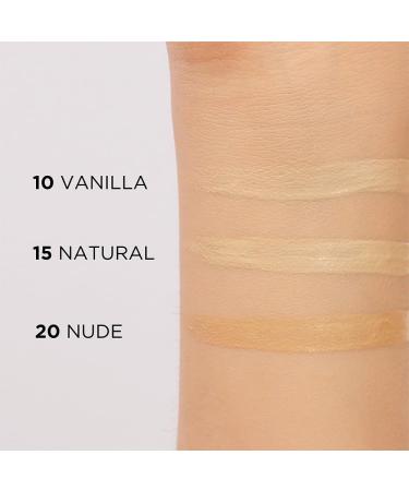 Eveline Cosmetics Wonder Match Radance Concealer No 15 Illummining and nurturing makeup with hyaluronic acid calcinamide vitamin C and SPF 25 - Buy Online on GoSupps.com