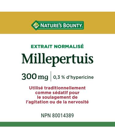Nature's Bounty St. John's Wort 300mg Pills Supplement Helps to Treat Symptoms of Sleep Disorders 100 Capsules - Buy Online on GoSupps.com