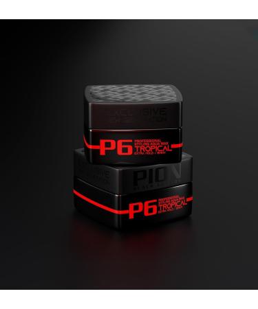 Asil Group Pion Black Edition P6 Tropical Professional Hair Styling Wax 175 ml Professionele haarstyling wax met extra grip en glanzende look P6 Tropical 175 ml 1er Pack - Buy Online on GoSupps.com