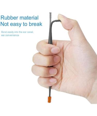 4pcs Double-Head Silicone Ear Cleaner | Soft Rotating Earpick Tool for Wax Removal - Buy Online on GoSupps.com