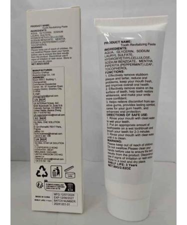 JCDZDHK Natural Whitening Toothpaste Intensive Whitening Toothpaste Probiotic Whitening Toothpaste Deep Cleaning and Fresh Breath 2Pcs - Buy Online on GoSupps.com