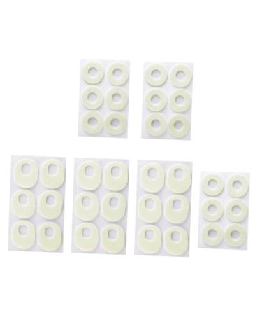 Gogogmee 6 Sheets Felt Corn Stickers Corn Cushions Sweat-Absorbent Foot Pads Corn Pads Self-Adhesive Calluses Pads Felt Foot Corn Stickers Foot Corn Treatment Pads Foot Corn Remover Pads