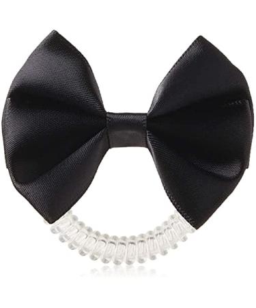 Invisibobble Bowtique Hair Bow with Invisibobble Original Slim Hair Scrunchie for Girls and Women  True Black