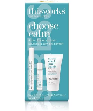 This Works Choose Calm: The Stress Relieving Trio A Moisturising Hand Cream with Shea Butter and Essential Oils Mood Boosting Spray and Aromatherapeutic Roller Ball Gift Set - Buy Online on GoSupps.com