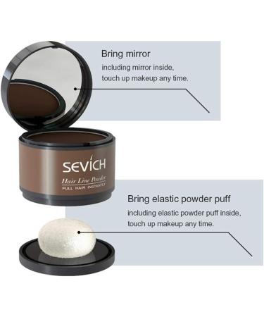 Sevich Instant Hairline Shadow: Grey Hair Root Concealer & Beard Line Touch Up, Medium Brown - Windproof & Sweatproof - Buy Online on GoSupps.com
