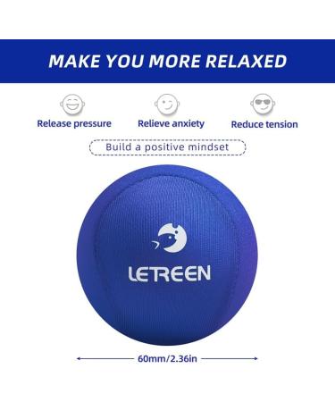Letreen 3 Set Stress Balls for Adults - Gel Anti-Stress Balls in Various Strengths & Sizes | Perfect for Concentration & Relaxation - Black Sapphire Blue Gray - Buy Online on GoSupps.com