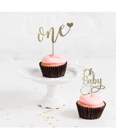 Cake Topper For 1st Birthday - Smash Cake Topper  Birthday Cake For Photo Booth Props  Glitter Cake Decorating Supplies  First Anniversary ONE' Birthday Cake Bunting Flag (1st Birthday Cake Topper) - Buy Online on GoSupps.com