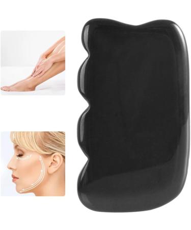 Joygoodta Gua Sha Stone Scraping Massage Tool Natural Black Obsidian Scraper for Body Face Eyes Neck - Buy Online on GoSupps.com