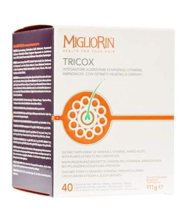 Migliorin Migliorin Tricox Anti-Fall Food Supplement Pack of 40 Tablets + 40 Cells + 40 Capsules