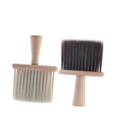 Minkissy 1pc brush for cleaning hairdresser shaving brush hair salon brush hair slicking brush barber neck brush broken hair cleaning brush brushwood razor brush hair styling brush size 1 brown