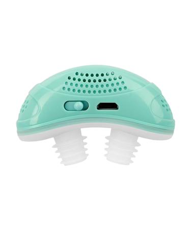 Electric Antisnoring Artifact Household Anti Snoring Corrector Respiratory Anti Snoring Device Face Products (Green One Size) Green One Size