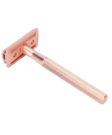 Premium Portable Manual Safety Razor for Men - Zinc-Aluminium & Brass Handle Double-Edged with Copper Base for Ultimate Grooming - Buy Online on GoSupps.com